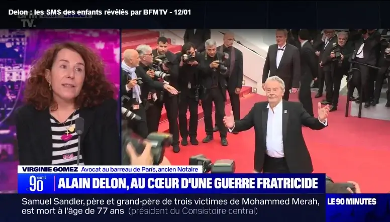 Maître Gomez — émission BFM sur la succession Delon